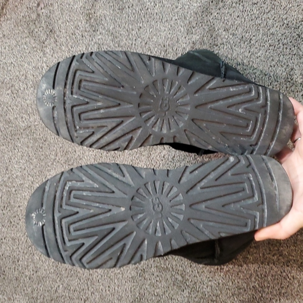 Sold Ugg Australia Women Classic Tall II Leather Sheepskin Boots shoes sz 10 - Picture 11 of 14